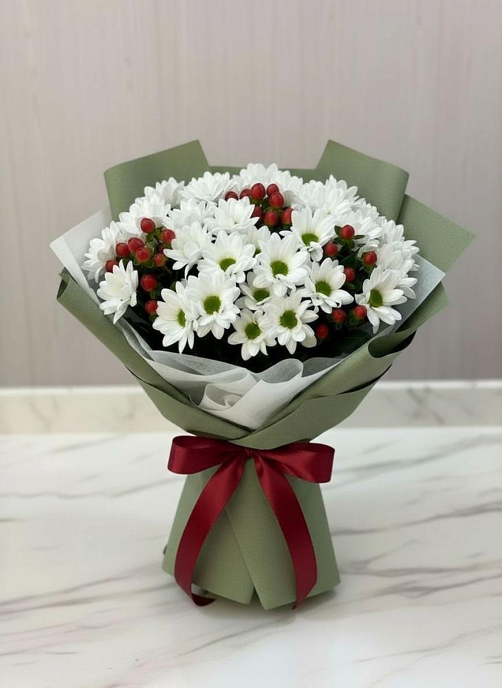 Букет цветов из: Хризантемы в Подгорной Ставропольского края