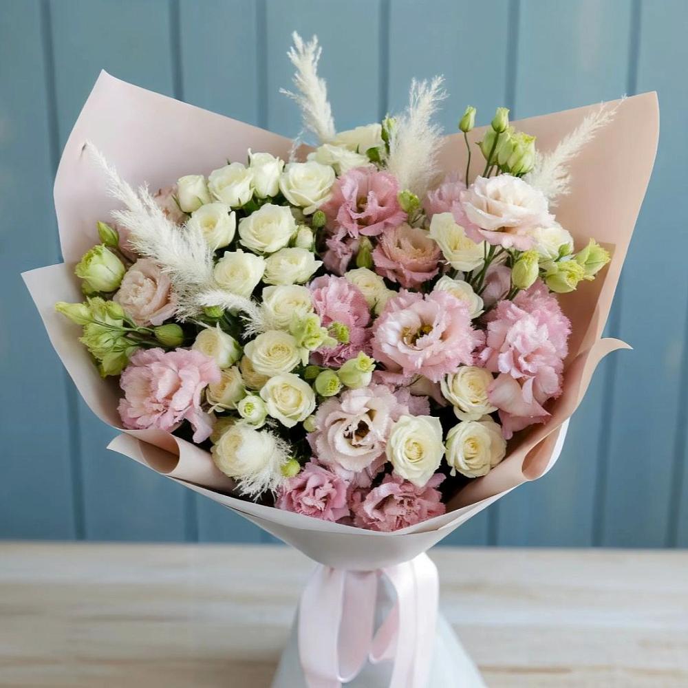 Букет цветов из: Альстромерии и Розы в Подгорной Ставропольского края