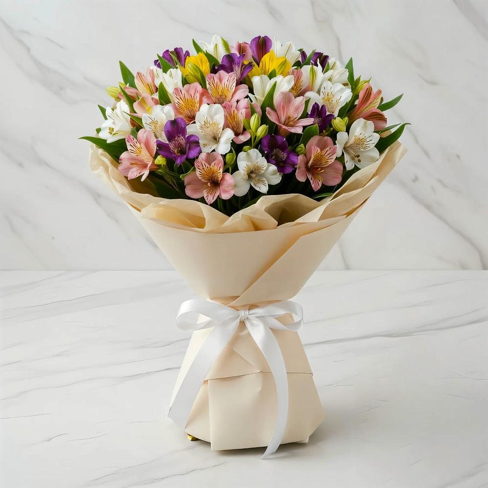 Букет цветов из: Альстромерии в Подгорной Ставропольского края