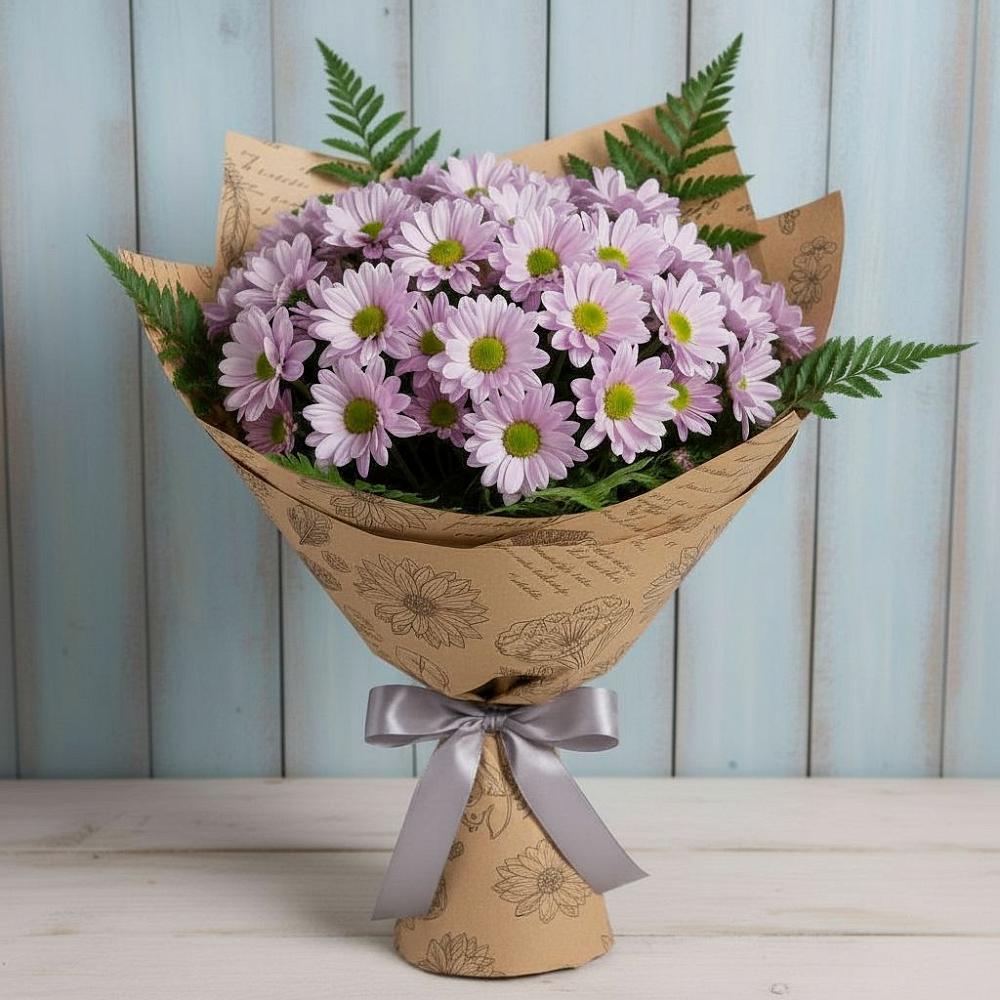 Букет цветов из: Хризантемы в Подгорной Ставропольского края