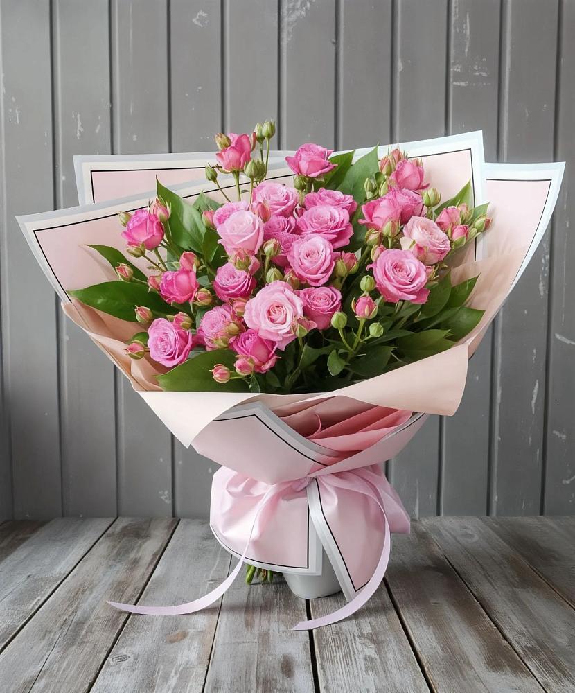 Букет Розовый кустик в Подгорной Ставропольского края