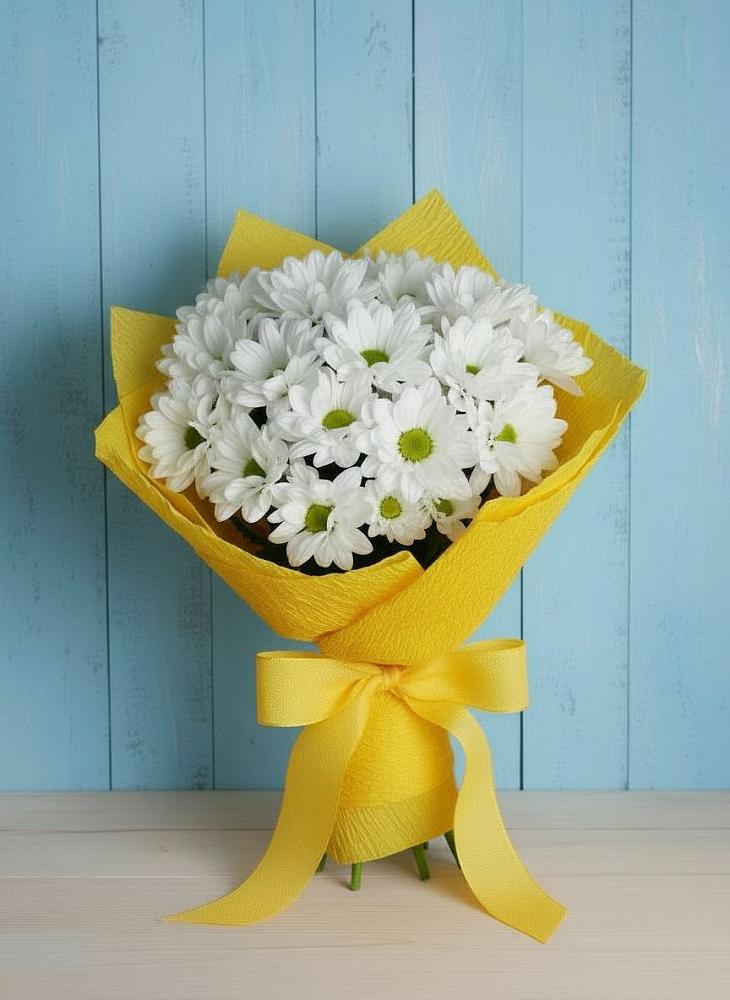 Букет цветов из: Хризантемы в Подгорной Ставропольского края