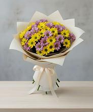 Букет цветов из:  Хризантемы в Подгорной Ставропольского края