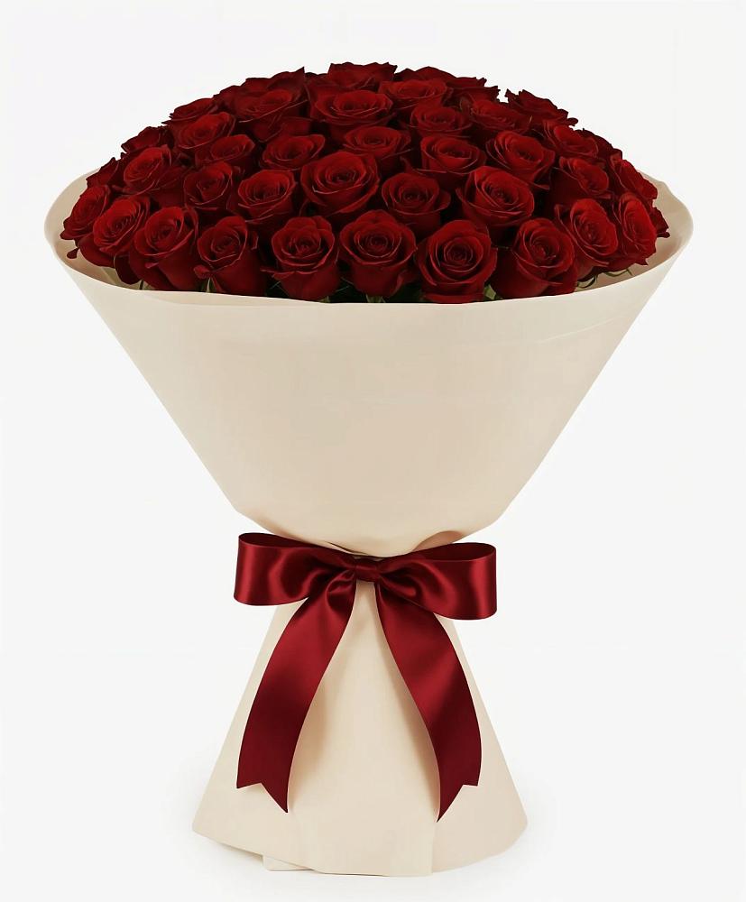 Букет 101 Бордовая роза Блэк Бакарра в Подгорной Ставропольского края