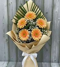 Букет цветов из:  Герберы в Подгорной Ставропольского края