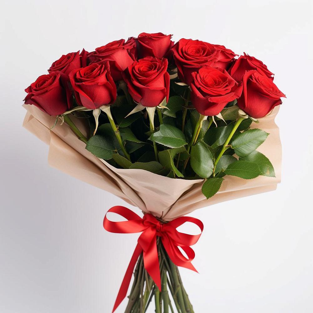 Букет 11 Красных роз Эдлесс Лав в Подгорной Ставропольского края